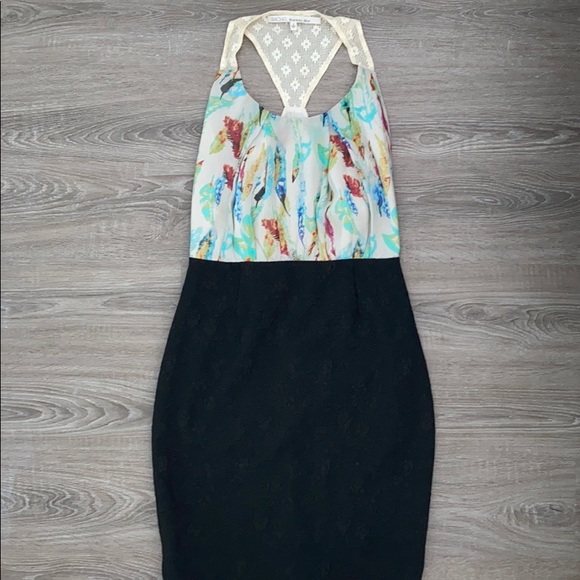 โค๏ธ Rachel Roy Watercolor Sheath Bodycon Dress Size 4 NWOT - Picture 11 of 11